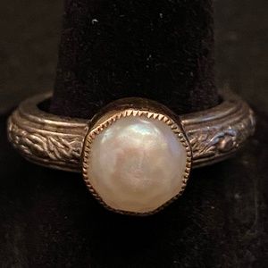 Vintage SILPADA Jewelry ~ Sterling Pearl Ring